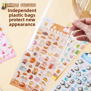 Pegatinas 3D Estéreo de Animales de Dibujos Animados <span class=keywords><strong>para</strong></span> Niños, con Brillantina y Cristales, Divertidas, en Relieve, Luminosas, Decoración Festiva - Product Image 4