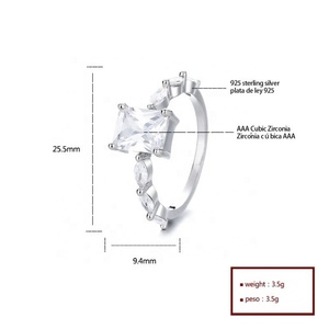 Elegant High Fashion Cubic Zirconia S925 <b>Silver</b> <b>Ring</b> Jewelry Perfect Fine Jewelry Women <b>Silver</b> Plated <b>Ring</b> for Women <b>Men</b> - Product Image 6