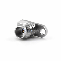 Conector Coaxial RF Hembra de 1.85mm con Frecuencia DC-70GHz, Bajo VSWR de 50 Ohmios, Brida de 2 Orificios para PCB