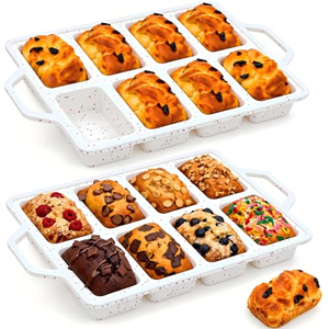 Molde para Pasteles de Silicona con 8 Cavidades en Forma de Cuboide, Antiadherente, Libre de BPA, Apto para Horno, para Hornear Muffins - Product Image 1