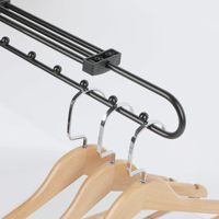Usine Offre Spéciale Accueil Armoire Suspendus Pull-Out Vêtements Rack Rod Rétractable En Aluminium