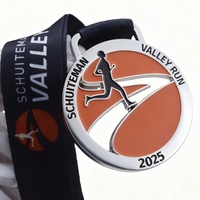 Médaille de marathon en zinc personnalisée pour courses en plein air SCHUITEMAN VALLEY Édition Hiver, pour récompenses des finalistes - Vente en gros