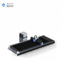 Machine de découpe laser à fibre CNC 4 axes haute vitesse grand format RV-G6020 6000W pour métaux épais, acier, aluminium et acier inoxydable