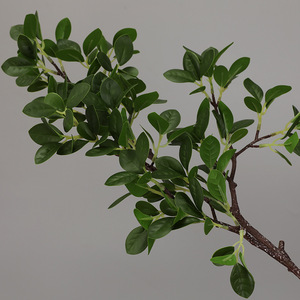 Pianta Artificiale di Alta Qualità in PU Effetto Reale, Foglie Verdi Milan, per Decorazioni Domestiche, Natale e Halloween, Altezza 58cm - Product Image 3