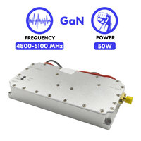 Modul Penguat Daya Perlindungan Keamanan Anti-Drone FPV LoRa GaN 4800-5100 MHz 50W RF yang Dapat Disesuaikan dan Tahan Lama