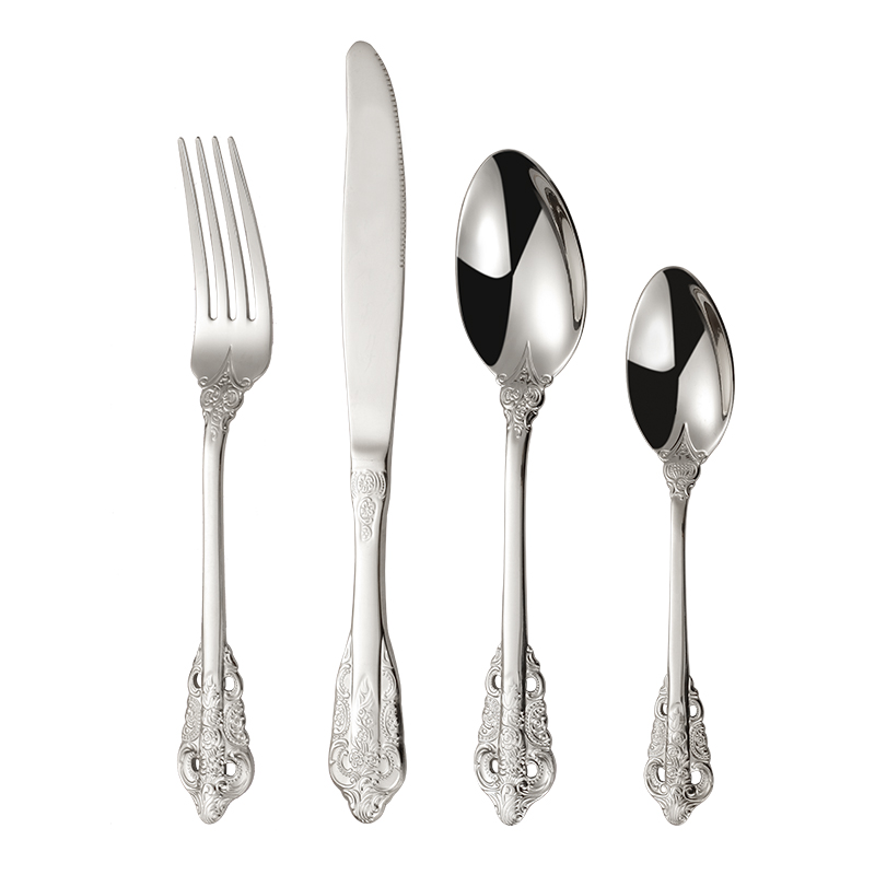 colore acciaio inossidabile: set da 4 pezzi