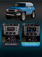 Aijia Écran tactile Android 9 pouces DSP pour FJ Cruiser 2007-2013 Système radio stéréo GPS multimédia Amplificateur portable 1 an