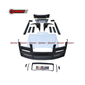 Kit carrosserie pour Rolls Royce Ghost 2010-2019, style 4ème génération (ancien vers nouveau), pare-chocs avant et arrière, jupes latérales, capot moteur, calandre principale - Product Image 1