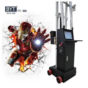 BYTCNC inkjet wall printer laser technology good price automatic 3d wall printer uv printer for sale wall mural painting