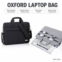 Sac pour ordinateur portable Oxford, sacoche, étui pour ordinateur, sac messager, sac à bandoulière avec sangle pour trolley, pour le bureau, les trajets domicile-travail et les voyages
