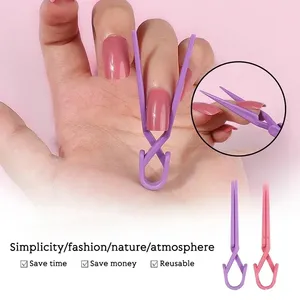 5/10pcs Nail Clip Shaping Clip Paint Spill-proof Mixed Color Nail Painting Protection Clip To Prevent Paint Leakage Nail <b>Tools</b> - Product Image 2