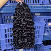 Retour gratuit Cheveux humains bruts pour crochet, bouclés birmans, Cheveux pour crochet Miracle Knots, Cheveux humains pour crochet Body Wave, Cheveux pré-bouclés complets