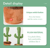 Vente chaude Jouets Électrique En Peluche Plante Jouet Danse Vente Chaude Cactus Jouet Avec Musique