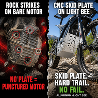 Plaque de protection moteur Super September |   Pièce en aluminium anodisé de qualité professionnelle pour moto tout-terrain électrique, commande en gros OEM
