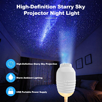 Projecteur d'étoiles LED USB HD pour plafond de voiture, lumière d'ambiance galaxie, voie lactée, lune et Saturne, veilleuse ciel étoilé pour chambre à coucher