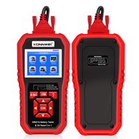 Konnwei KW890 Coche OBD2 Escáner de diagnóstico Auto Probador de batería 12V KW890 Reinicio de luz de servicio de aceite 3 en 1