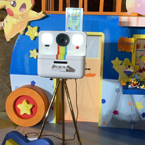 Vintage léger pour Polaroid Photo Booth Machine Open Air Portable Selfie pour les fêtes - Product Image 1