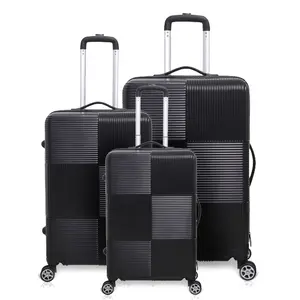 东莞供应商20 24 28英寸ABS其他行李箱3件套旅行行李包手推车