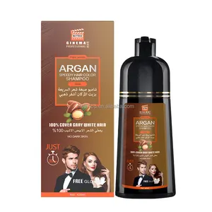 Shampoo semi-permanente para cor de cabelo, Argan Gold, cor rápida, cor cinza, óleo de amostra grátis, fabricante de cosméticos por atacado