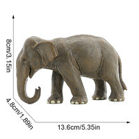 Nouveau modèle d'assemblage transfrontalier en PVC solide, ensemble d'animaux sauvages, modèles d'éléphant mère asiatique, jouet éducatif et ornement de maternité