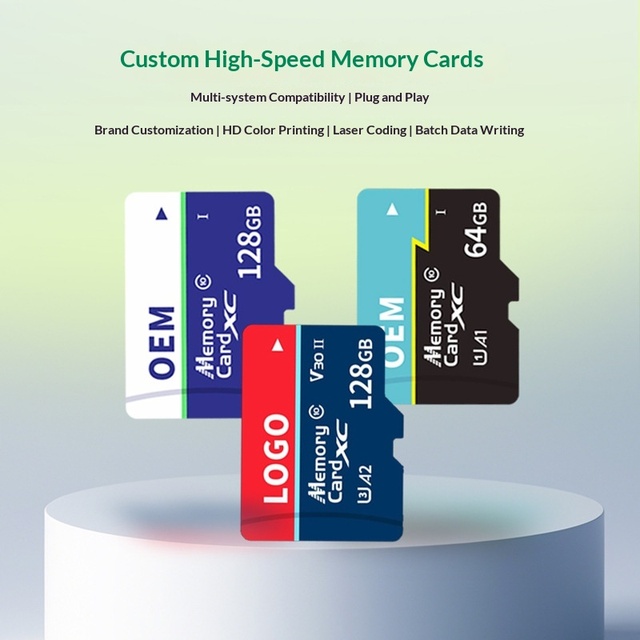 Factory Best Selling OEM Logo 64GB SD Memory Card 32GB 16GB 8G 128GB for Phone & Camera High Capacity Storage Solution