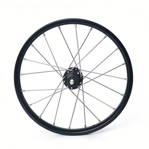 Llanta de <span class=keywords><strong>Bicicleta</strong></span> BMX para Niños de Aleación de Acero de Alta Resistencia, 12/14/<span class=keywords><strong>16</strong></span>/18/20/22/24/26 Pulgadas, Neumático Clincher, Freno V Delantero/Trasero, Recubrimiento en Polvo - Product Image 3