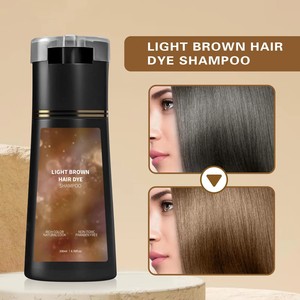 Shampoo <span class=keywords><strong>Colorante</strong></span> Schiumogeno Semi-Permanente all'Estratto di Ginseng da 200ml all'Ingrosso, Nutrimento alle Erbe di Sesamo <span class=keywords><strong>per</strong></span> <span class=keywords><strong>Capelli</strong></span> Grigi Femminili - Product Image 3
