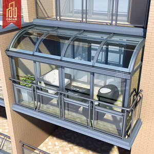 Serre de jardin en aluminium 4 saisons, <span class=keywords><strong>toit</strong></span> en verre trempé, <span class=keywords><strong>prix</strong></span> abordable, design à <span class=keywords><strong>double</strong></span> pignon, préfabriqué, maison d'hiver, véranda - Product Image 5