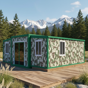 Maison préfabriquée en conteneur, maison miniature extensible, portable, pliable, 20 pieds, 40 pieds, mobile, modulaire, moderne, chambre à coucher sandwich, entrée - Product Image 2