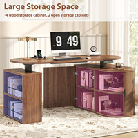 Table d'angle informatique électrique réglable en hauteur pour vente en gros, avec conception personnalisée directe usine OEM et tiroir pour salle de jeux