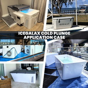 อ่างน้ำแข็งบำบัดฟื้นฟูร่างกายสำหรับนักกีฬา ควบคุมผ่านแอพ WiFi วัสดุอะคริลิก สำหรับแช่น้ำเย็น อ่างอาบน้ำสปาแบบตั้งพื้น - Product Image 5