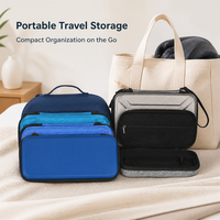 Étui de transport personnalisé en EVA avec poche en filet zippée et poignée pour accessoires électroniques portables