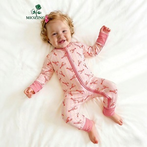 Miozing Çevre Dostu Hipoalerjenik Bebek Kıyafetleri Bambu Viskon Tulum CPC Sertifikalı Bebek Butiği Toptan ODM Bebek Tulumu - Product Image 1