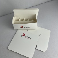 Boîte en carton rigide avec étiquette de flacon de 10 ml à logo personnalisé en relief, inserts de rangement, séparateurs, emballage pliable