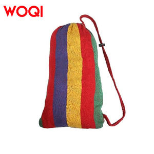 WOQI Hamaca <span class=keywords><strong>de</strong></span> lona <span class=keywords><strong>de</strong></span> algodón ligera portátil para acampar al aire libre Senderismo Viajar Jardín familiar Uso en la <span class=keywords><strong>playa</strong></span> - Product Image 4