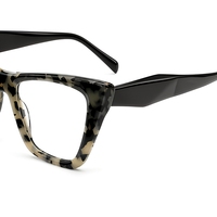 Montures de lunettes optiques œil de chat en acétate, montures de lunettes de vue à monture complète, lunettes de prescription en acétate pour femmes, usage quotidien
