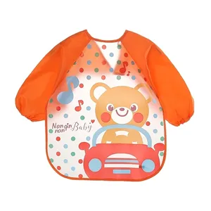 Aby clothes-babero de manga larga para comer, ropa infantil anti suciedad