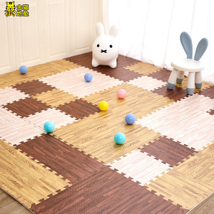 Tapis de jeu en mousse effet bois Muwen, épaisseur 2,5 cm, tapis d'éveil emboîtable pour bébé, pour la maison, le salon, unisexe, de 0 à 24 mois - Product Image 2