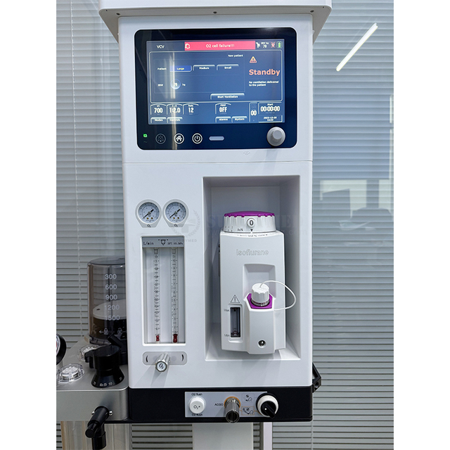 Veterinary Integrated Anesthesia Machine with Built-in Turbine Ventilator for Dog Cat Animals Use W074-1