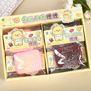 ตุ๊กตาหมีฟูฟ่อง ของเล่นบีบเนื้อนุ่ม บีบแล้วคืนตัวช้า ของเล่นบีบคลายเครียด ของเล่นเสริมพัฒนาการ ตุ๊กตาหมีการ์ตูน ของเล่นบีบเนื้อนุ่มรูปอาหาร ขายส่ง - Product Image 3