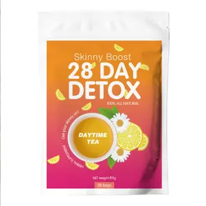 Оранжевый утренний чай Внешняя торговля чай для похудения токсин 28 дней Экстремальная потеря веса Детокс