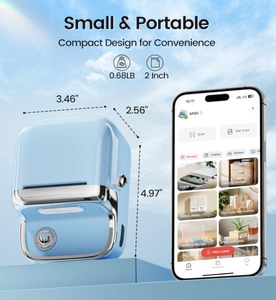 Imprimante d'étiquettes thermique portable rechargeable <span class=keywords><strong>Nimbot</strong></span> M150 de 2 pouces, sans fil, pour codes-barres arabes, codes QR et étiquettes de prix (en stock) - Product Image 5