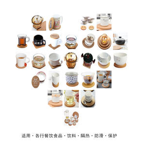 แผ่นรองจานไม้ก๊อก รูปทรงกลม สี่เหลี่ยม รูปทรงแปลกตา รับทำโลโก้ สำหรับใช้ในบ้าน กันลื่น ทนความร้อน จากตงกวน - Product Image 4