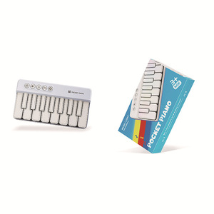 Wholesale 15 Keys Portable Electronic Piano Keyboard Mini Pocket Piano With Colorful Light Musical <b>Instrument</b> Toy For Kids - Product Image 3