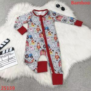 Pijamas de Bambú con Personajes de <span class=keywords><strong>West</strong></span> & Food para Bebés, Mameluco con Cremallera para Niños Pequeños, Pijamas de Bambú Viscosa, Cajas Misteriosas, Conjuntos de Ropa para Niñas - Product Image 4