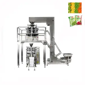 Automatic frozen samosa food frozen fish pea weighing and packing machine