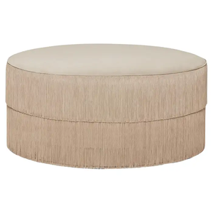 Bán Hàng Nóng Ý Hiện Đại Tùy Chỉnh Vải Tua Phân Biệt Thự Nhà Phòng Khách Sofa Chân Phân Phòng Ngủ Trang Điểm Vòng Pouf Ottoman - Product Image 4
