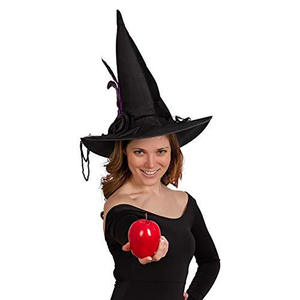 Sombrero de <span class=keywords><strong>bruja</strong></span> de Halloween para adultos, vestido de baile, pluma, rosa, sombrero de <span class=keywords><strong>bruja</strong></span>, Cosplay, producto de Festival fantasma, sombrero, decoración de Cosplay de Halloween - Product Image 6