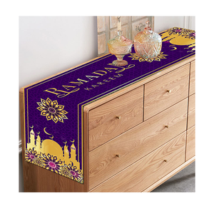 थोक मबारक टेबल धावक मुद्रित पॉलिएस्टर इस्लेमिक मुस्लिम पार्टी की सजावट रामदान खेरेम को होम डेकोर टेबल रनर के लिए - Product Image 2