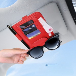 Multifunctional Automotive Sun <b>Visor</b> Storage Bag Glasses Clip <b>Car</b> Sunshade Storage Bag With Document Holder - Product Image 1